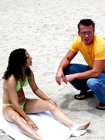 Reality fucking session in which a wonderful amateur teen with a nice ass is seduced on the beach and then has her shaved pussy pounded hardcore.