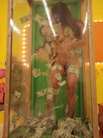 Gorgeous slut wearing sexy red dress is enjoying passionate fuck with the stranger in the car. She is getting banged and fingering her twat.