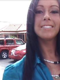 If you like POV clips, you've got to watch this one right now. You are going to meet sweet brunette fucking with her lover and sucking his boner.